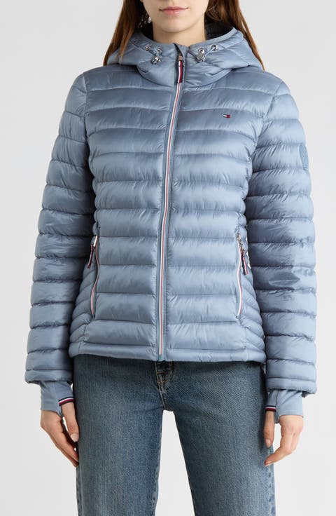 Zip Hooded Packable Puffer Jacket