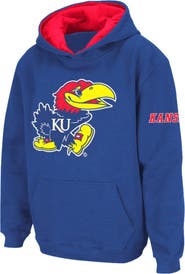 STADIUM ATHLETIC Youth Stadium Athletic Royal Kansas Jayhawks Big Logo Pullover Hoodie