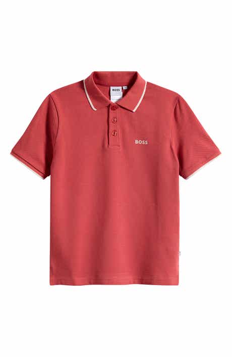 Kids' Tipped Cotton Pique Polo