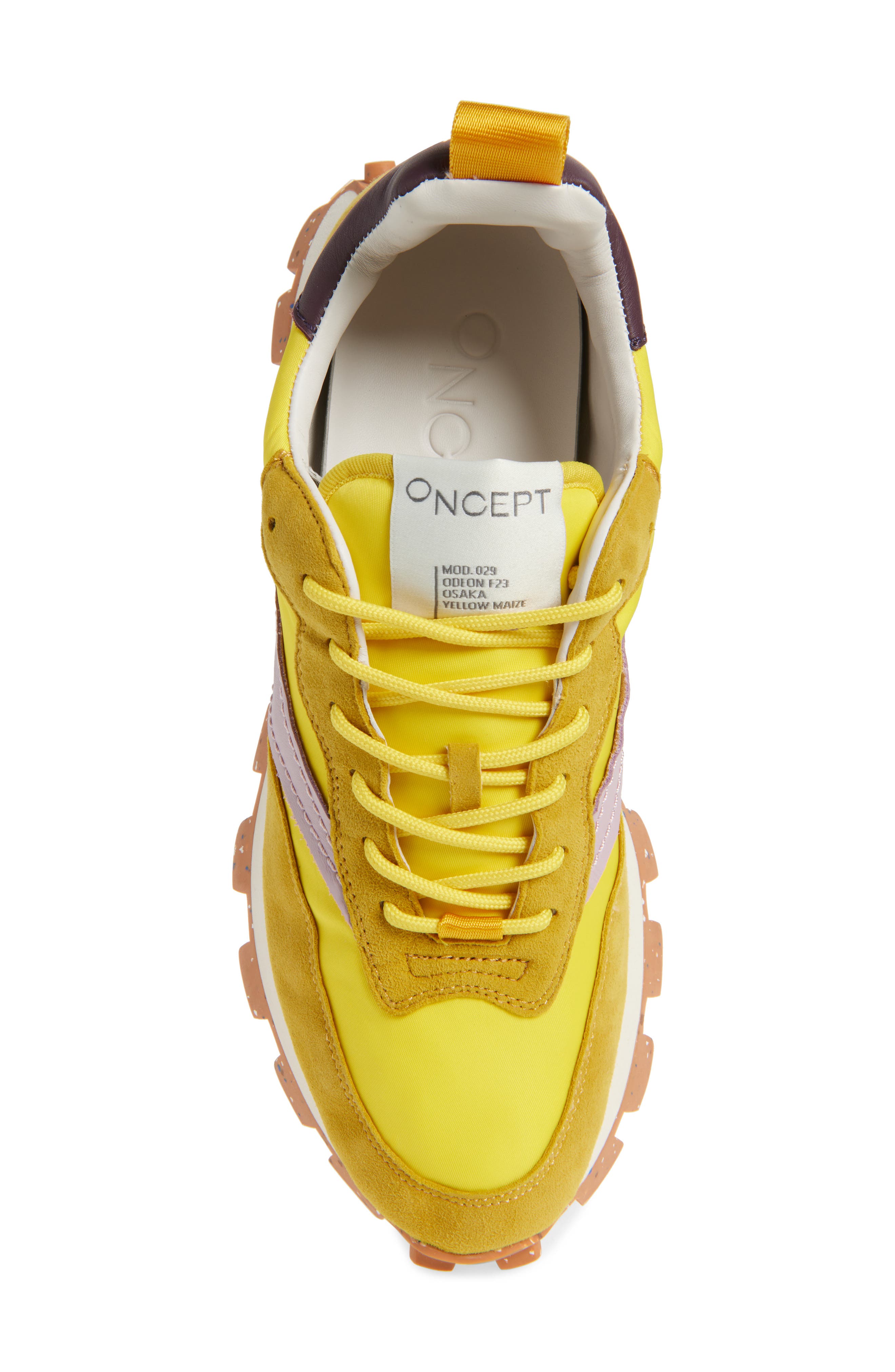 Oncept Osaka Lug Sole Sneaker, Alternate, color, Yellow Maize