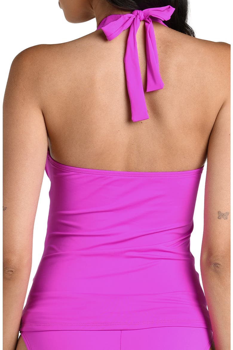 Island Goddess Halter Tankini Top, Alternate, color, VIOLET