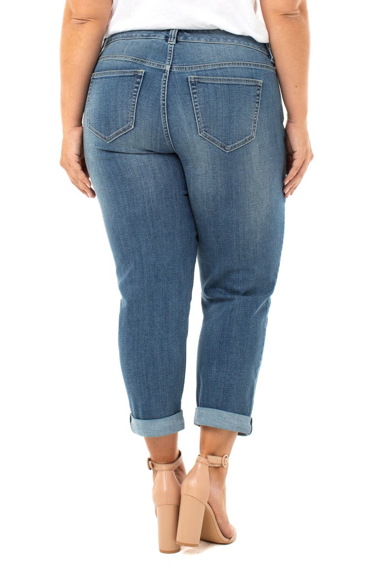 Liverpool Peyton Slim Boyfriend Jeans, Alternate, color, LITTLETON