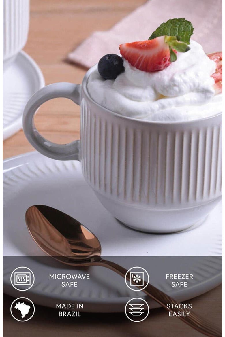 Tea Cup Set of 6, Alternate, color, New White
