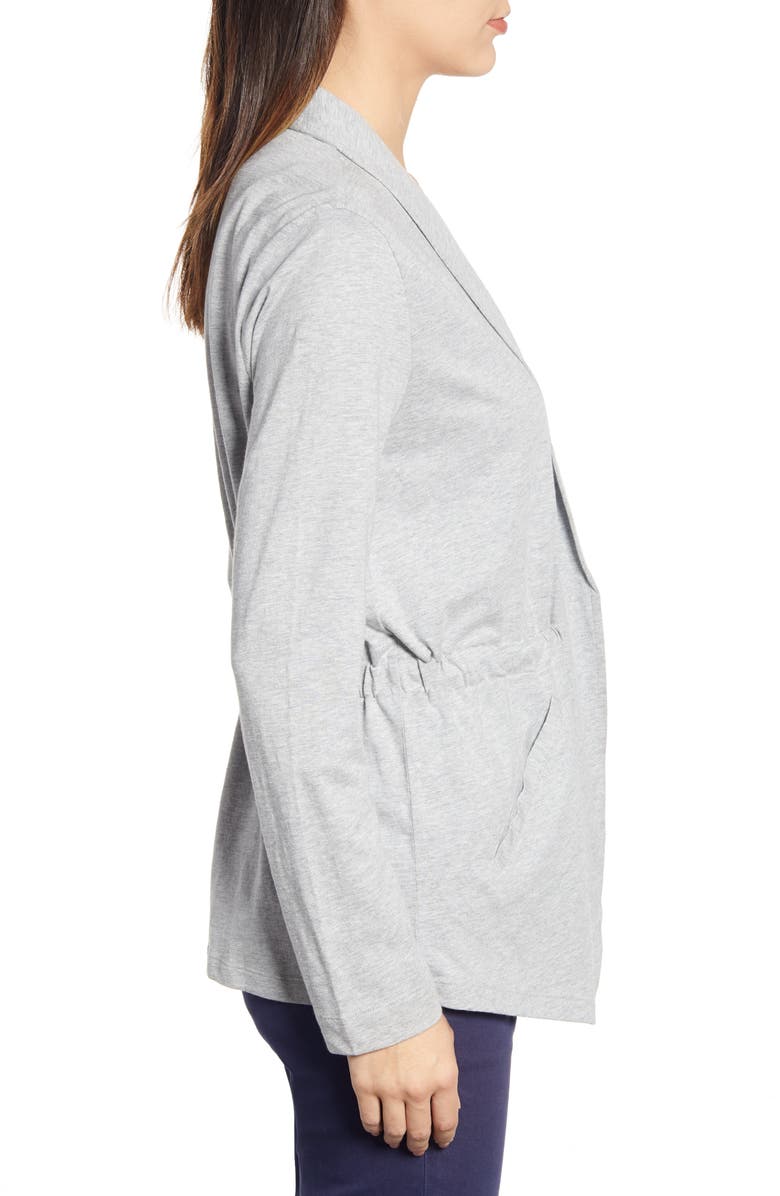 Caslon<sup>®</sup> Cinch Waist Knit Jacket, Alternate, color,