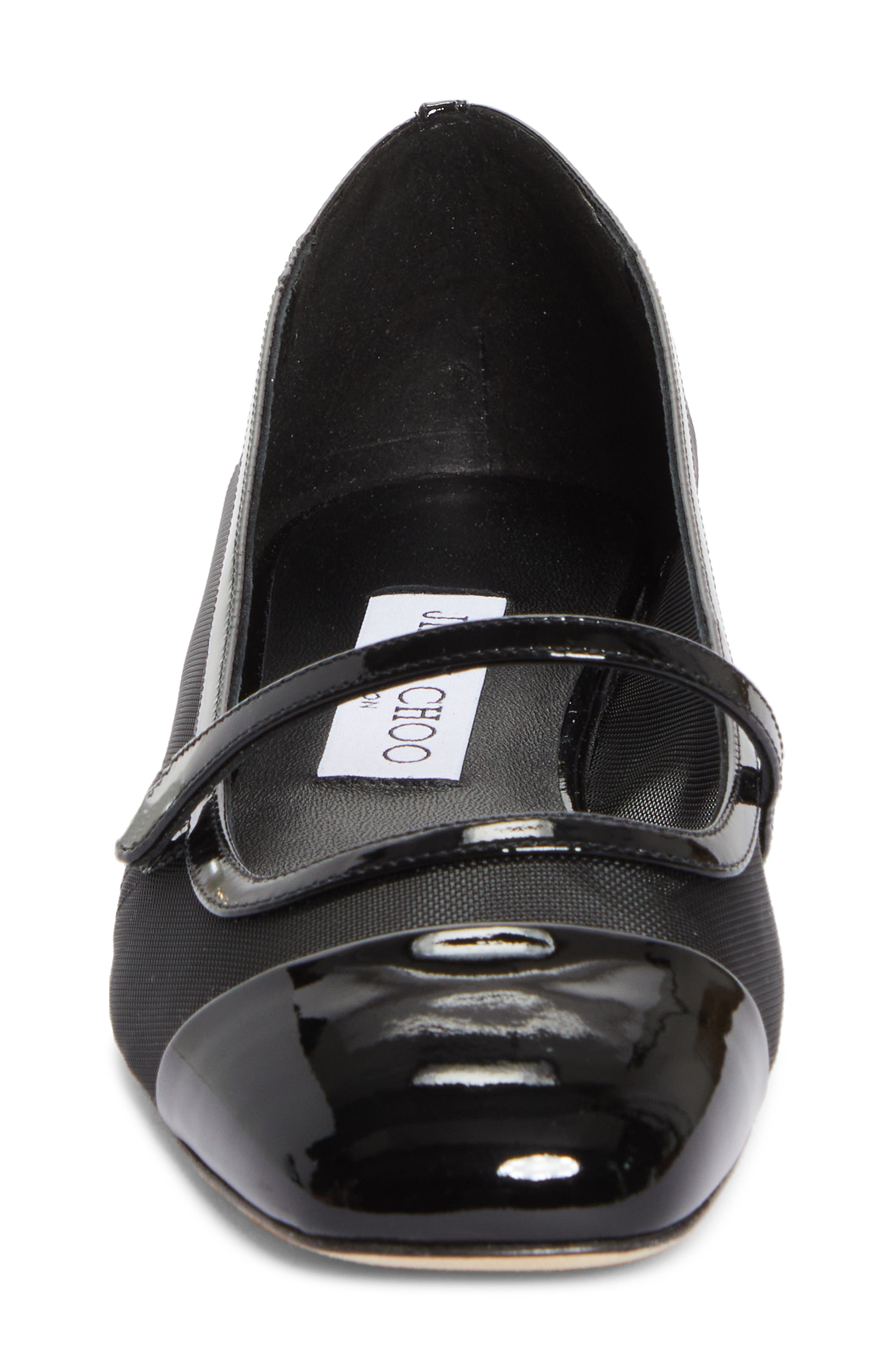 Jimmy Choo Elisa Mesh Flat, Alternate, color, 