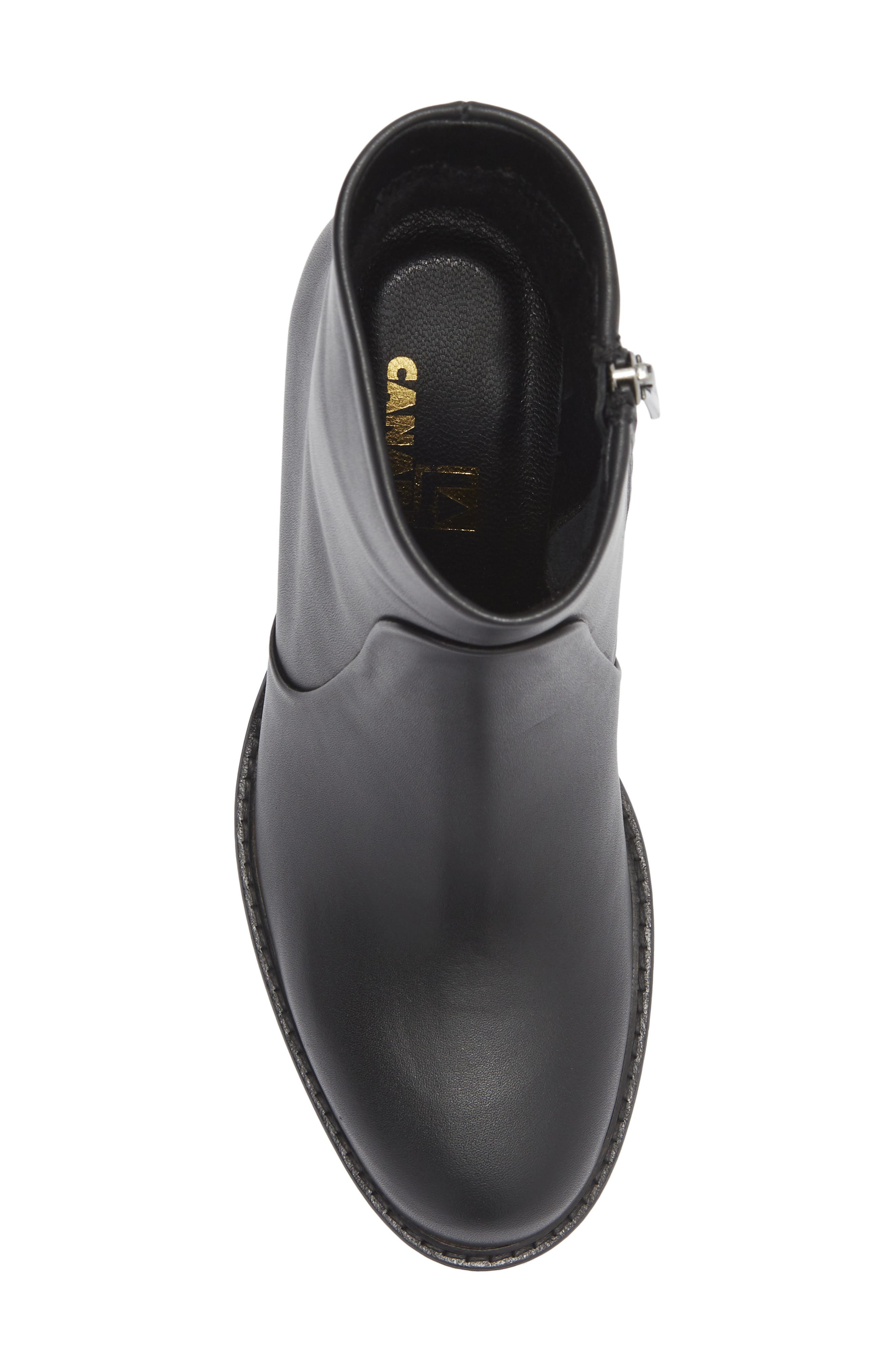 La Canadienne Livon Platform Bootie, Alternate, color, Black
