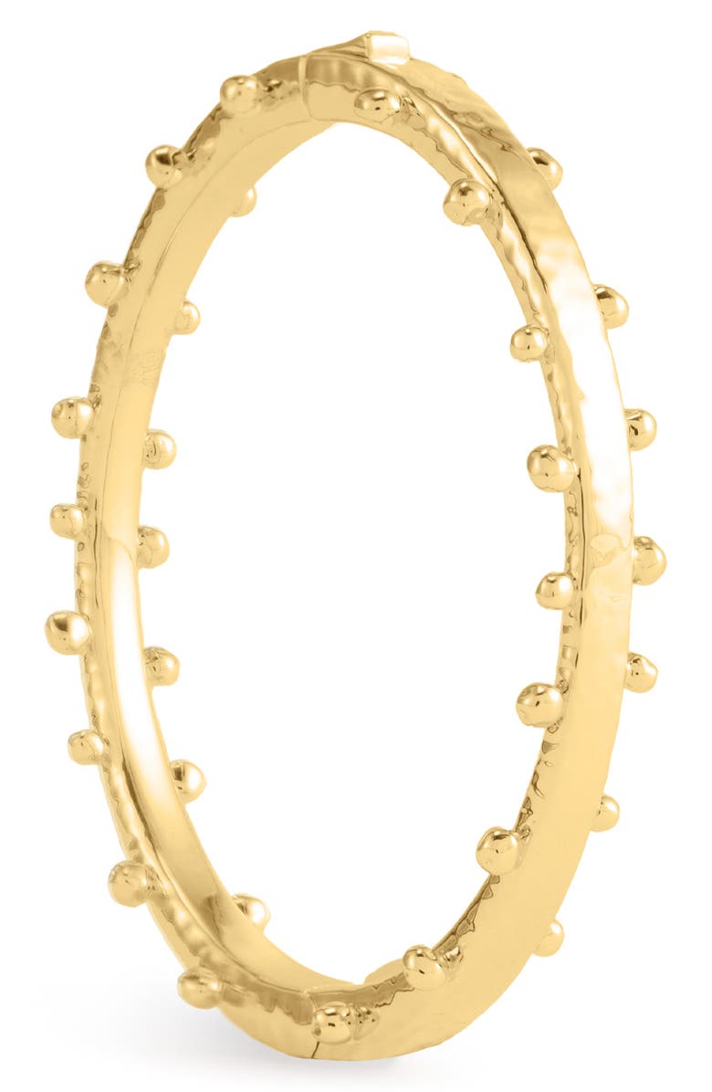 Anabel Aram Jewelry Milos Hinged Bangle, Alternate, color, Gold
