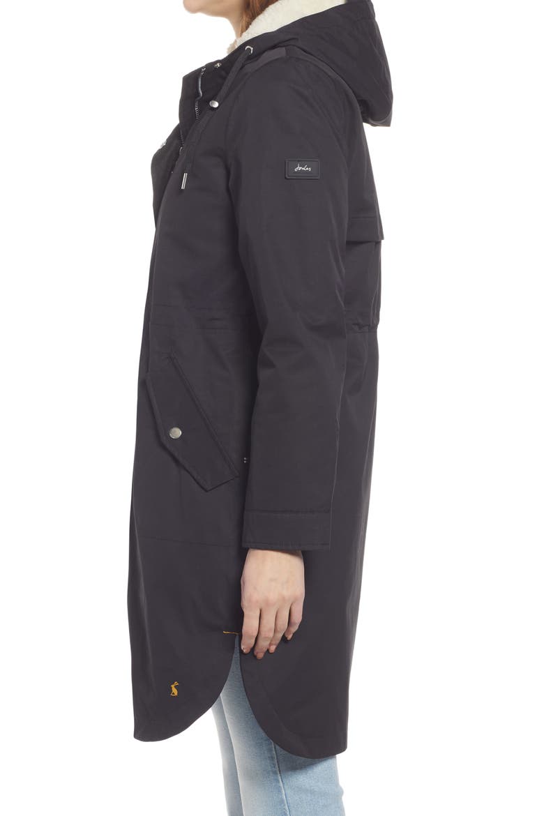 Loxley Waterproof Hooded Raincoat, Alternate, color, BLACK