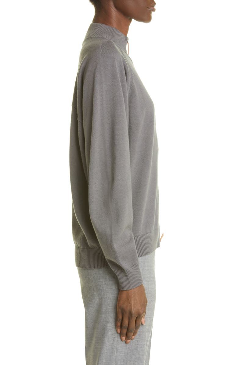 Lafayette 148 New York Women's Mock Neck Zip Front Sweater, Alternate, color, 
