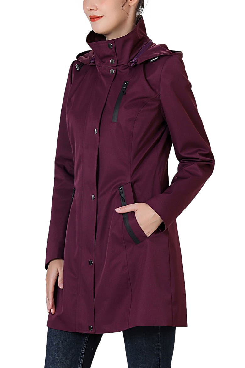 Women's Molly Hooded Anorak Jacket, Alternate, color, Grape Wine
