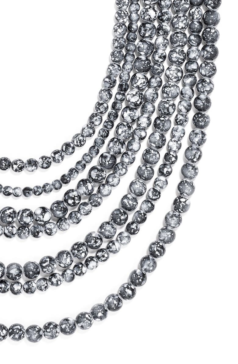 BaubleBar 'Bold' Multistrand Beaded Statement Necklace, Alternate, color, 