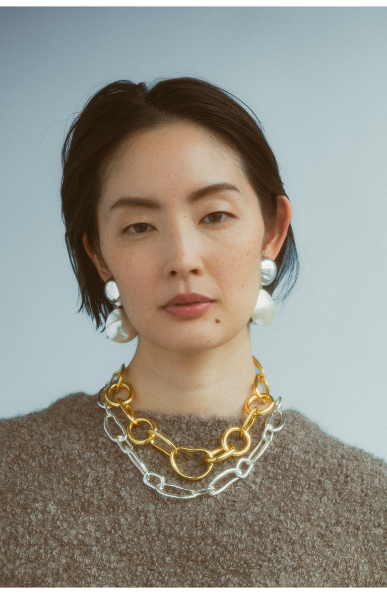 Lizzie Fortunato Rodan Shell Clip-On Earrings, Alternate, color, 