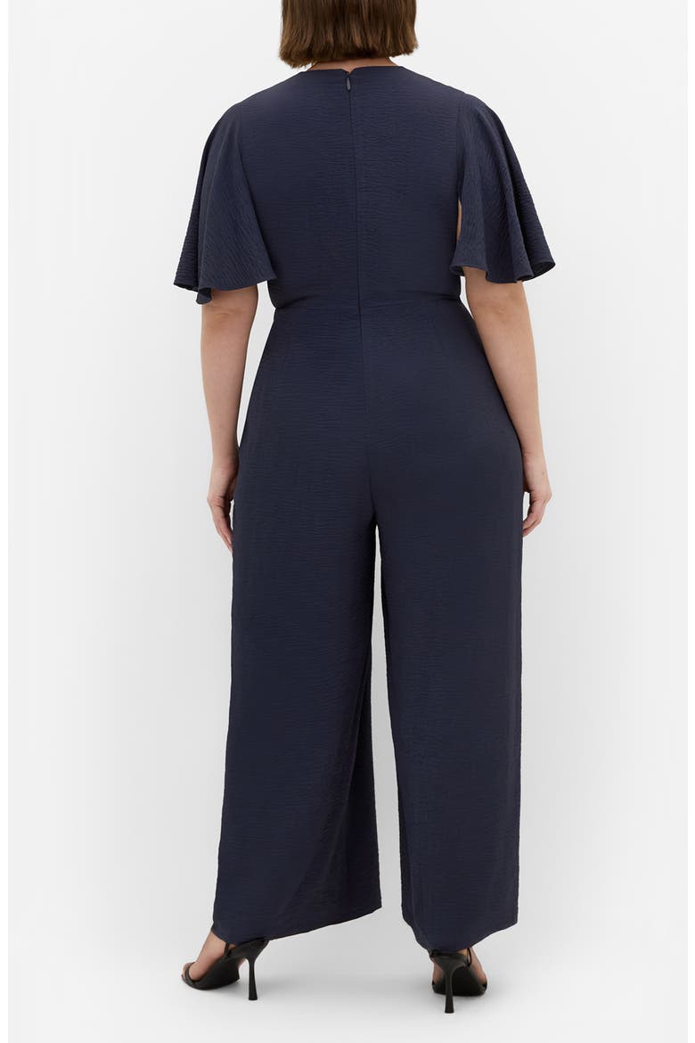 Braelynn Short Sleeve Jumpsuit, Alternate, color, NAVY