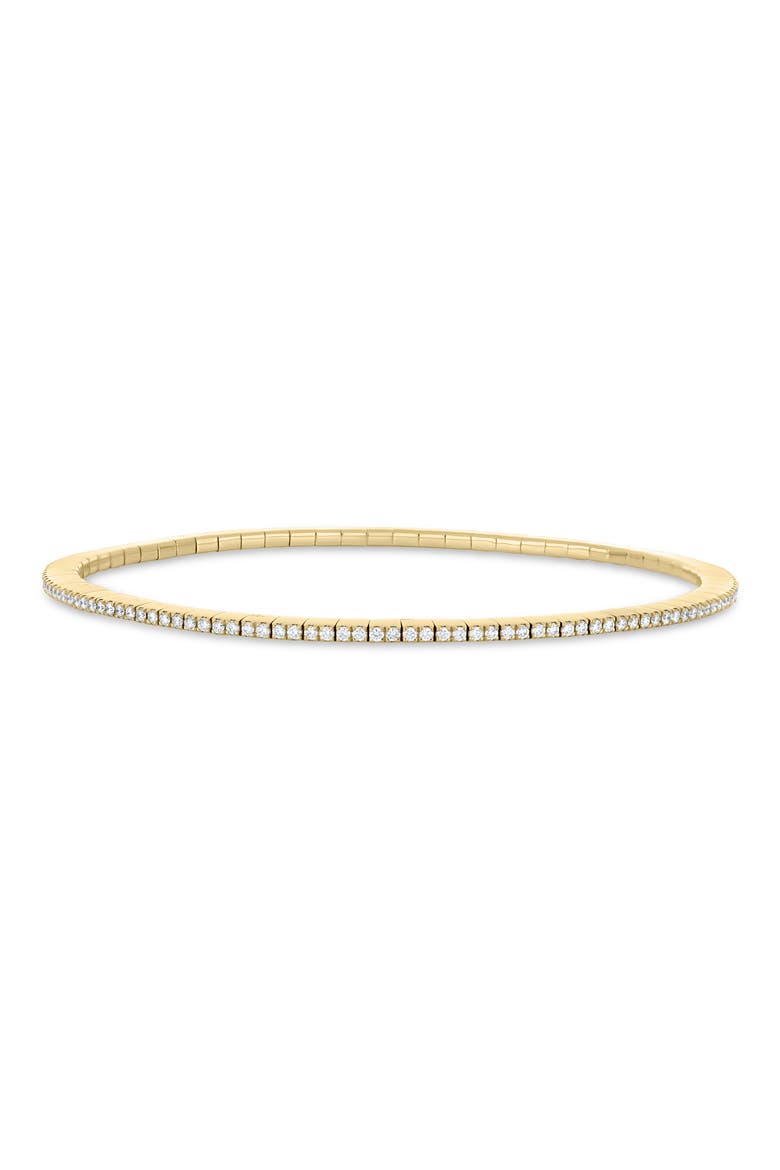 18K Gold Bardot Diamond Stretch Bracelet, Alternate, color, 18K YELLOW GOLD/ DIAMOND