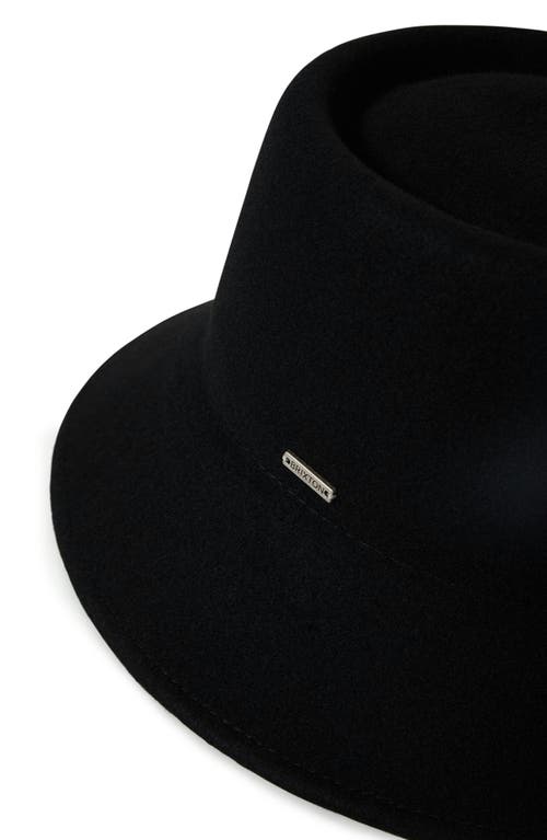 Brixton Elle Wool Felt Bucket Hat In Black