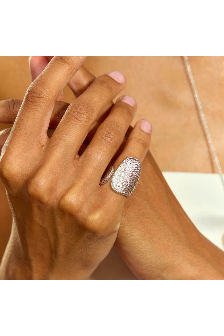 Open Hula Ring, Alternate, color, Sterling Silver
