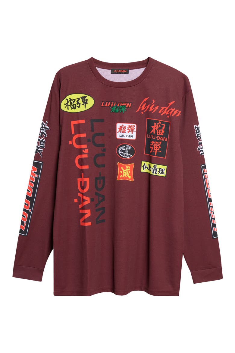 Oversize Long Sleeve Graphic T-Shirt, Alternate, color, DRIED BLOOD MOTOCROSS