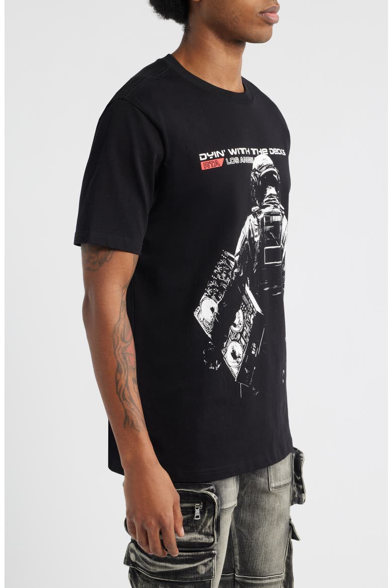 Liam Black Deck Graphic T-Shirt, Alternate, color, BLACK DECK