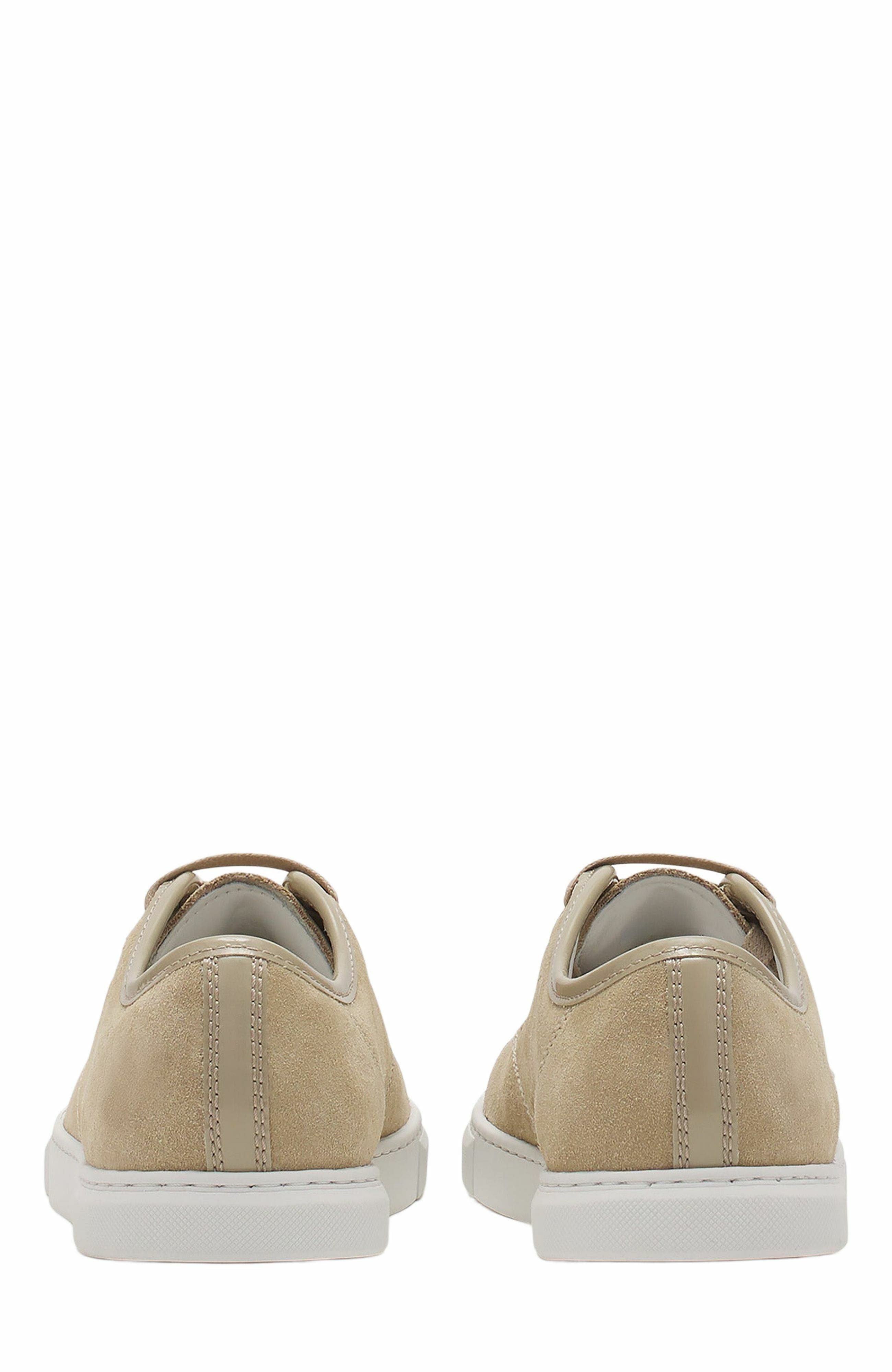 Lanvin Dbb1 Sneakers In Suede And Patent Leather For Women, Alternate, color, Lin