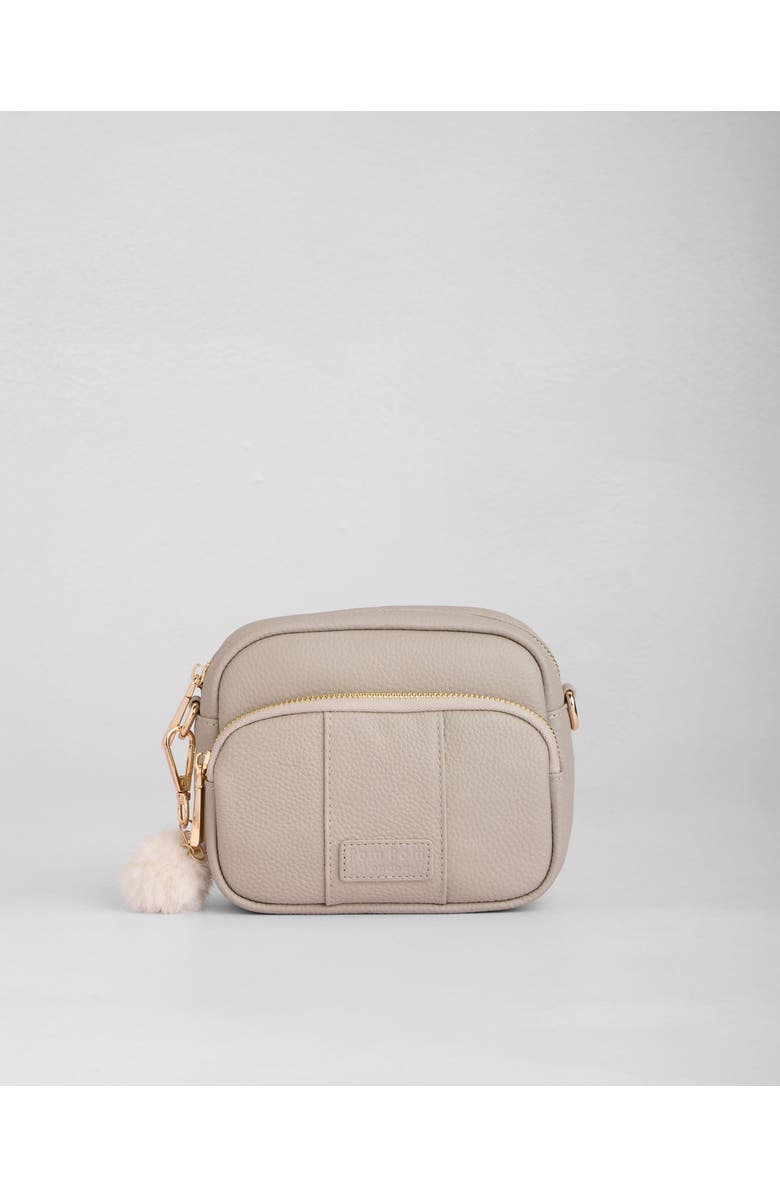 Pom Pom London Original Mini Cross Body Bag, Main, color, Stone