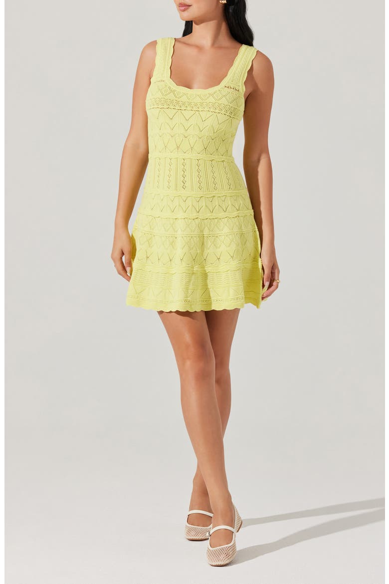 Shereena Knit Minidress, Main, color, YELLOW