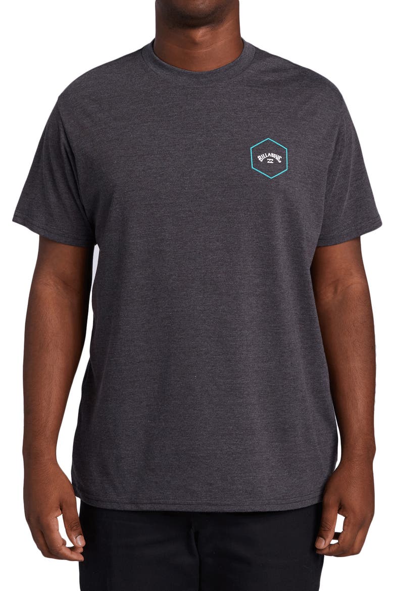 Access Logo Graphic Tee, Main, color, BKH-BLACK HEATHER