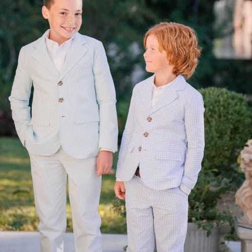 HOPE & HENRY HOPE & HENRY BOYS' ORGANIC SEERSUCKER SUIT PANT, KIDS