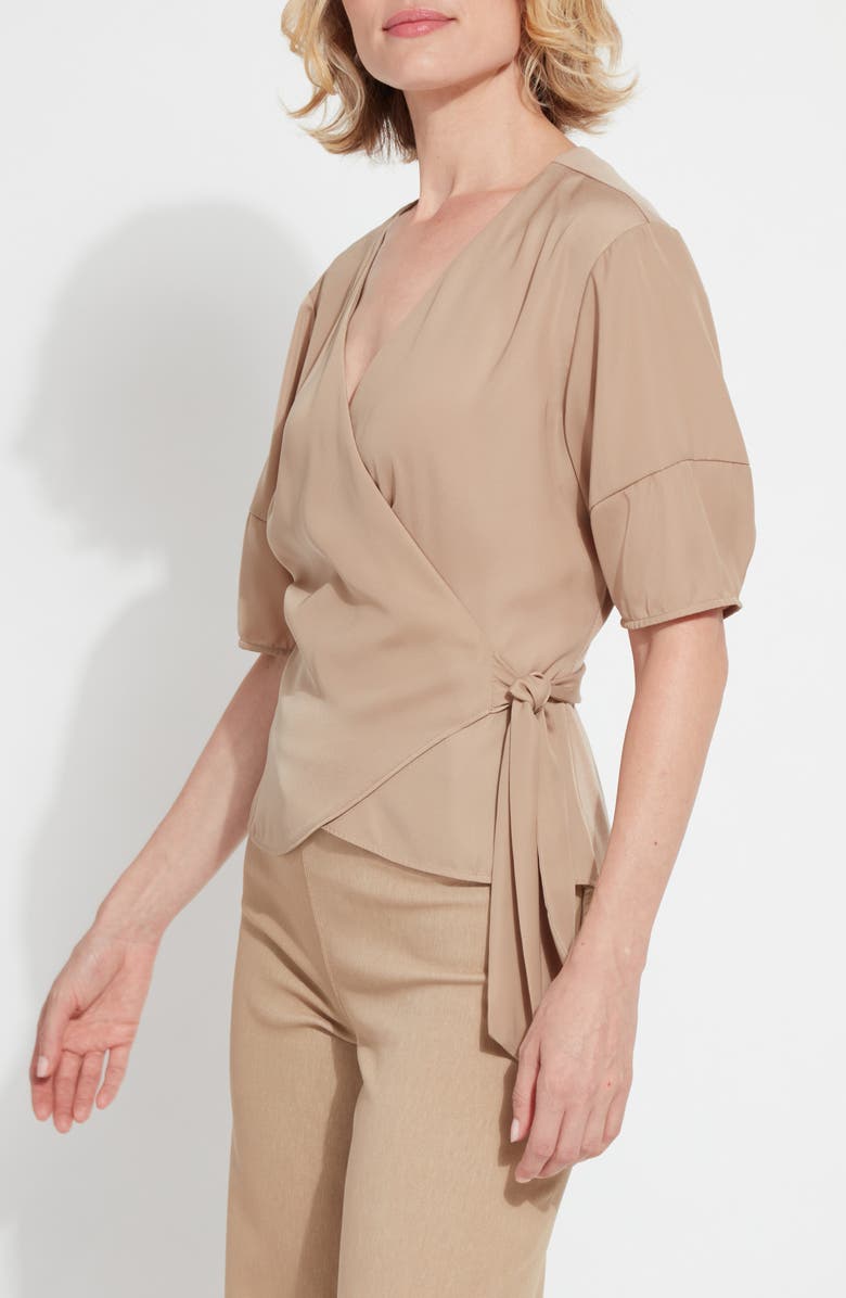 Lysse Juno Wrap Top, Alternate, color, Tanned