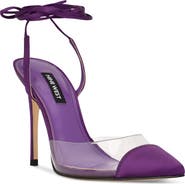 Nine West Ferest Ankle Tie Pointed Toe Pump