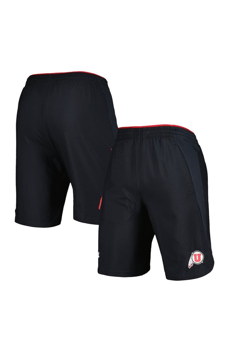 Under Armour Men's Under Armour Black Utah Utes Woven Shorts, Main, color,