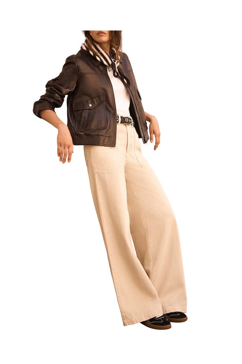 Utility Wide Jeans, Main, color, Neutral
