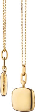 Monica Rich Kosann Slim Cushion Locket Necklace