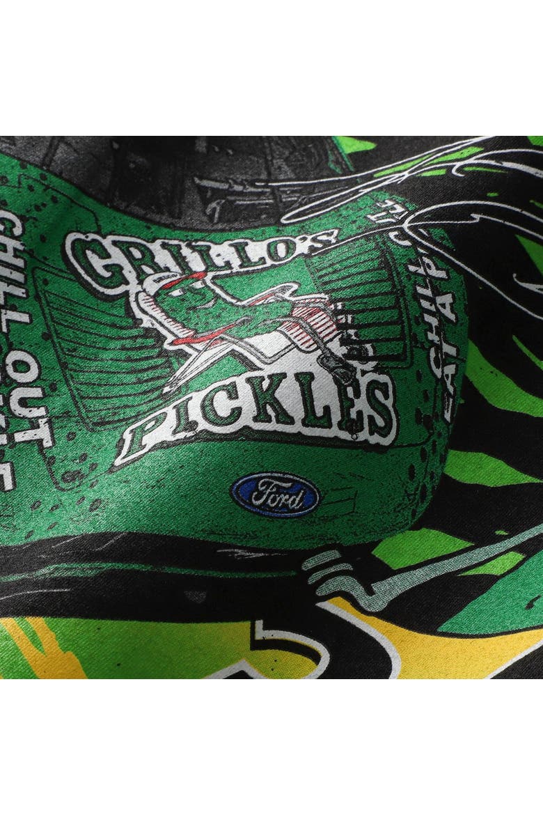 Men's Front Row Motorsports  Black Todd Gilliland #34 Grillo's Pickles T-Shirt, Alternate, color, Black