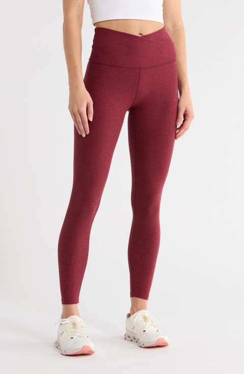 At Your Leisure Space Dye High Waist Midi Leggings
