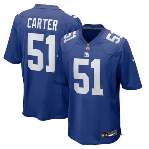 Men's Nike Abdul Carter Royal New York Giants 2025 NFL Draft First Round Pick Game Jersey