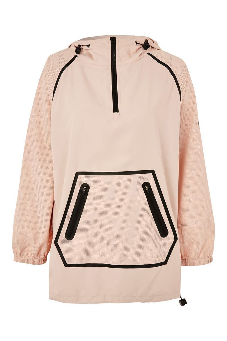 Perforated Pullover Jacket, Alternate, color, DUSTY PINK