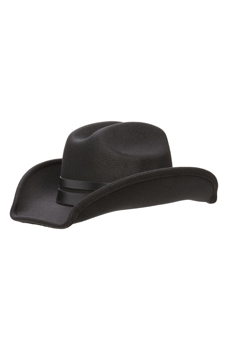 Treasure & Bond Trimmed Cowboy Hat, Main, color,