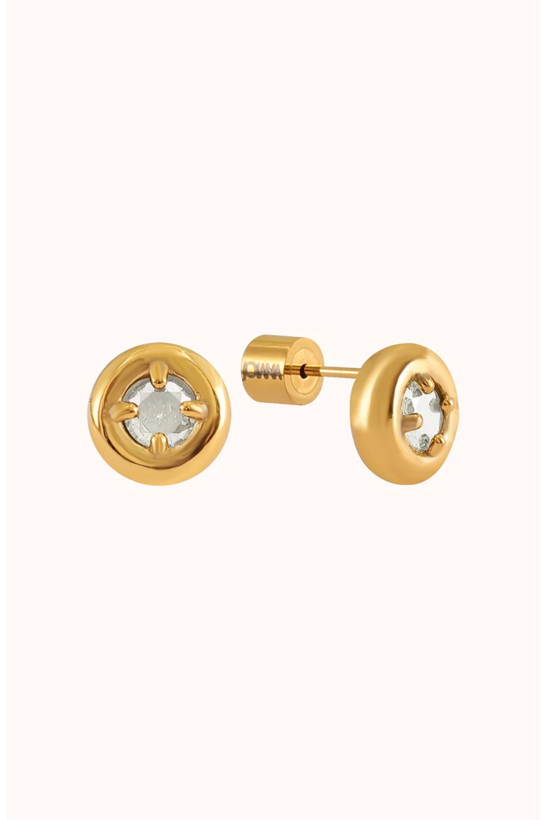 Lila Earrings, Alternate, color, Gold / Crystal