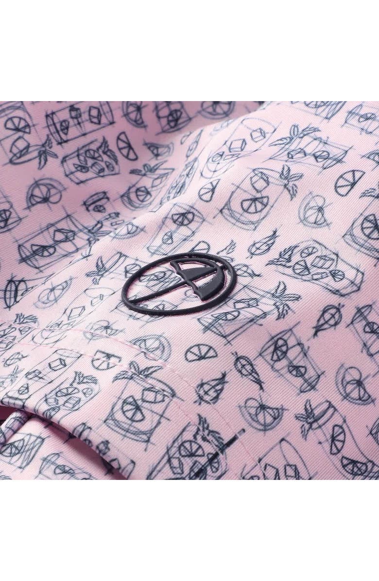 PUMA Men's Puma Pink Arnold Palmer MATTR Sketch Polo, Alternate, color, Pink