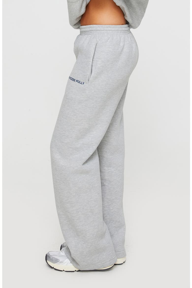 Logo Straight Leg Sweatpants, Alternate, color, GREY