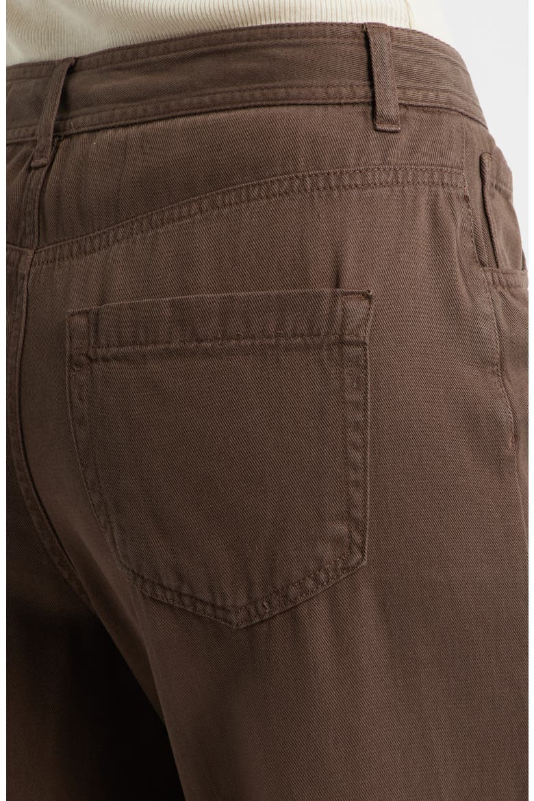 Five-Pocket Wide Leg Pants, Alternate, color, CHOCOLATE BROWN