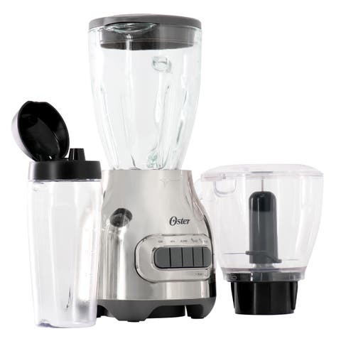 3-in-1 Kitchen System 700 Watt Blender with Blend-N-Go Cup in Chrome