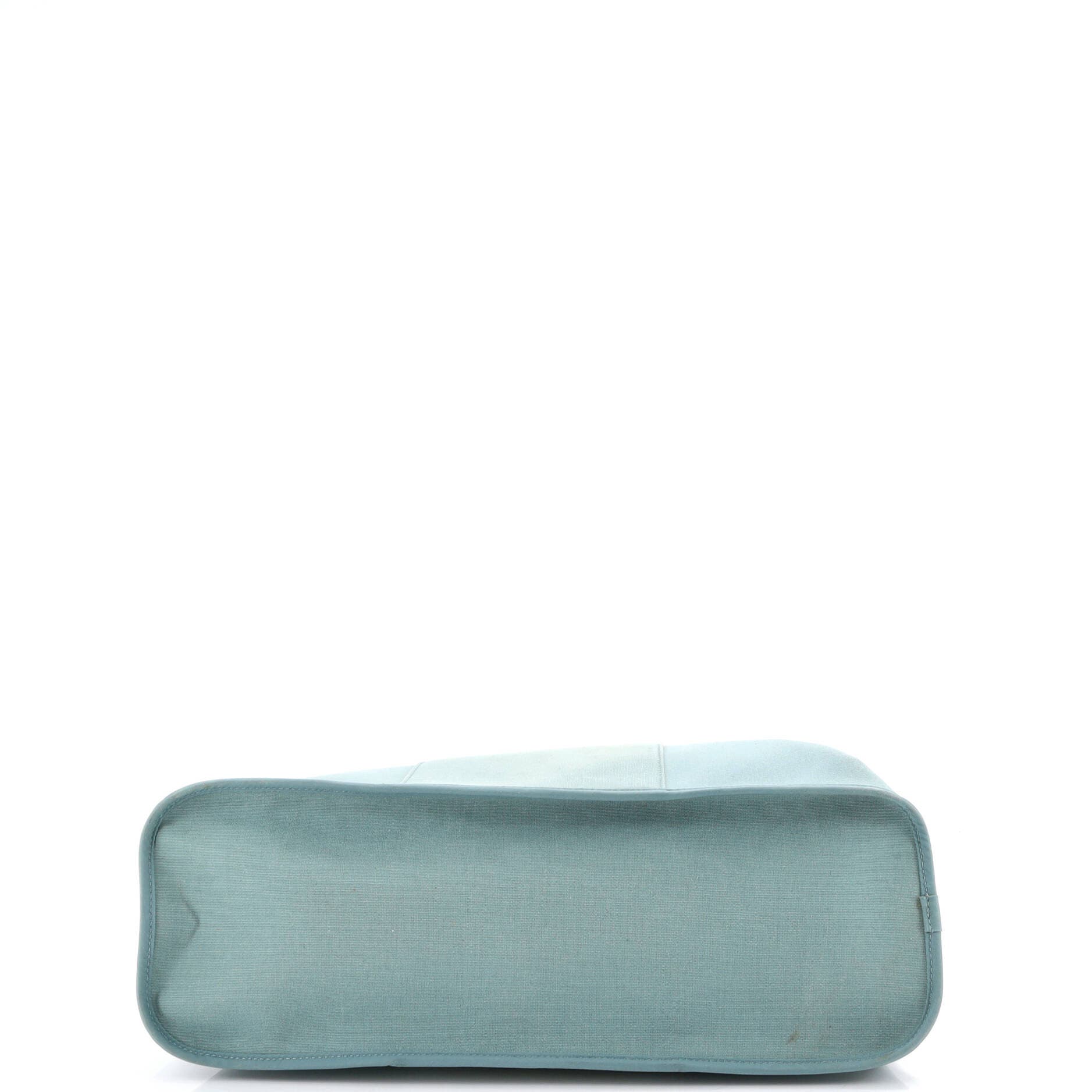 Pre-Owned Hermes Cabag Elan Toile and Leather 39, Alternate, color, Bleu Lin