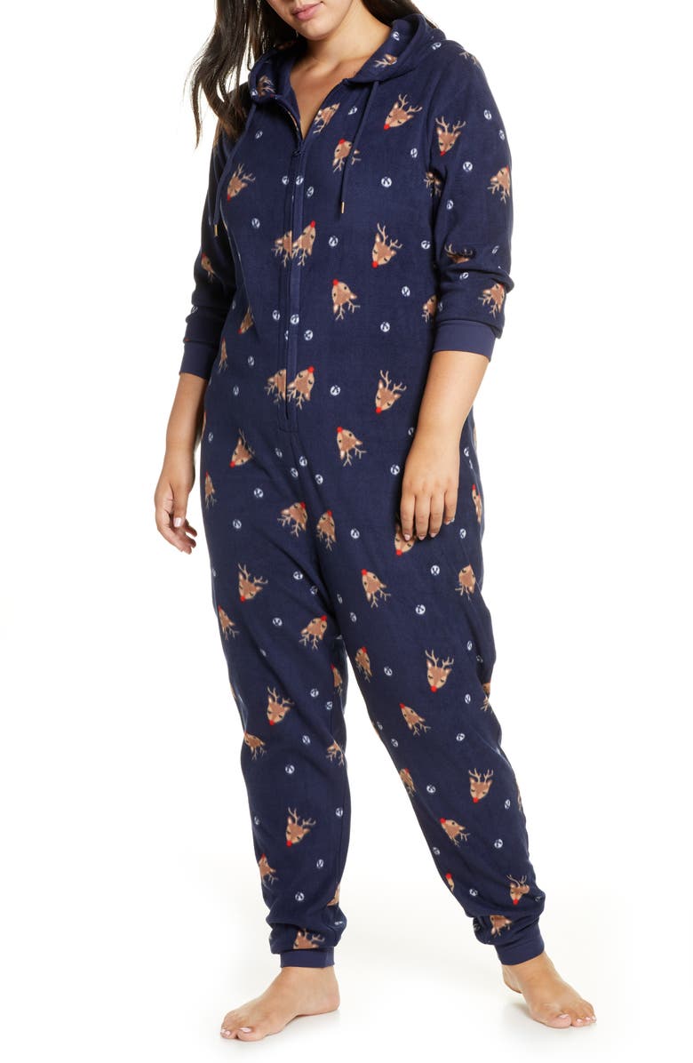 Nordstrom Microfleece Sleep Romper, Main, color, 