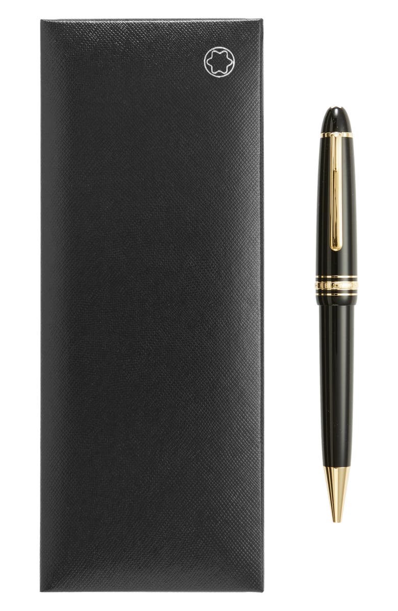 Montblanc Meisterstück Gold Coated LeGrand Ballpoint Pen, Alternate, color, Black