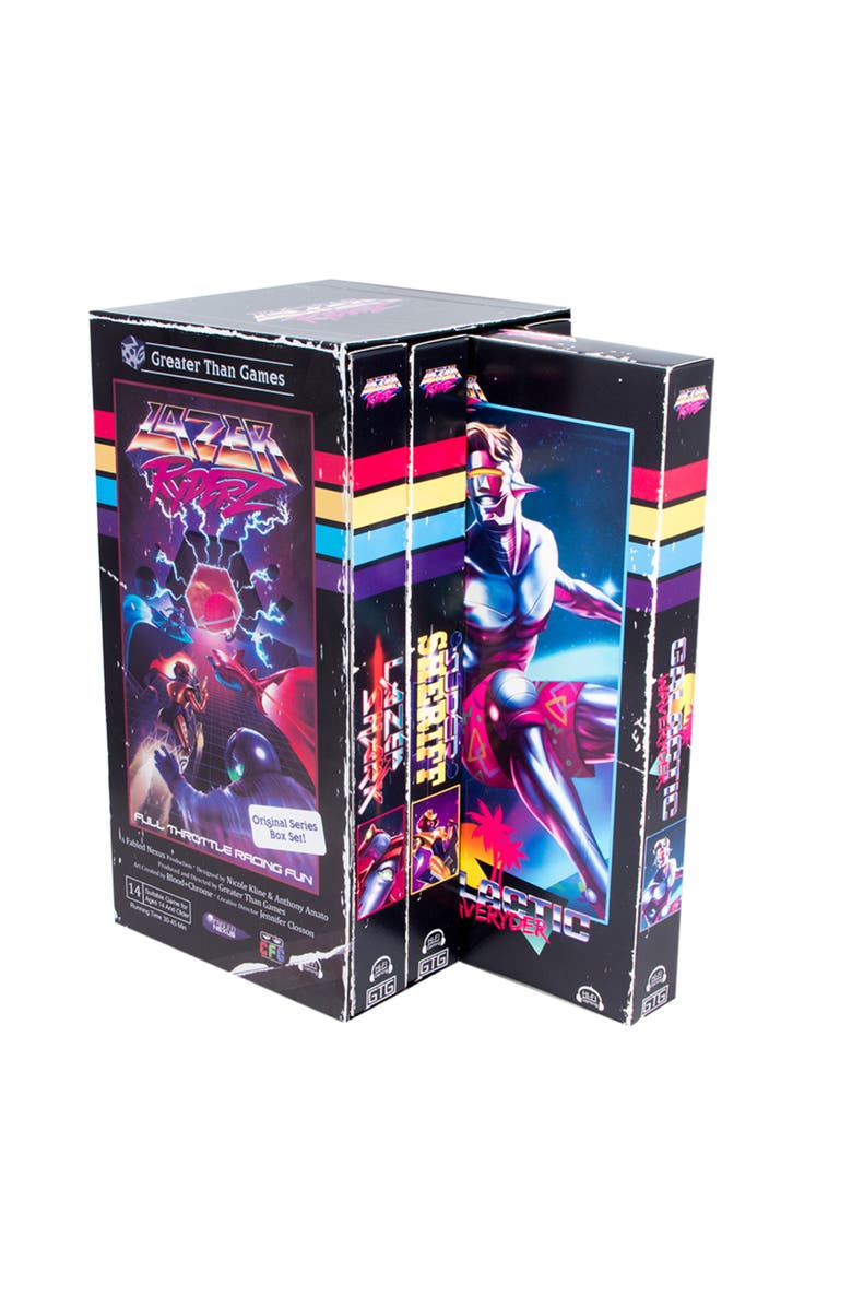 Greater Than Games Lazer Ryderz Board Game, Alternate, color, Multicolored