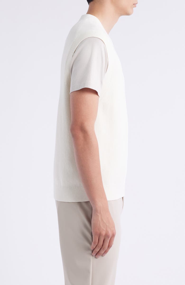 Theory Rib Sweater Tank, Alternate, color, Eggshell