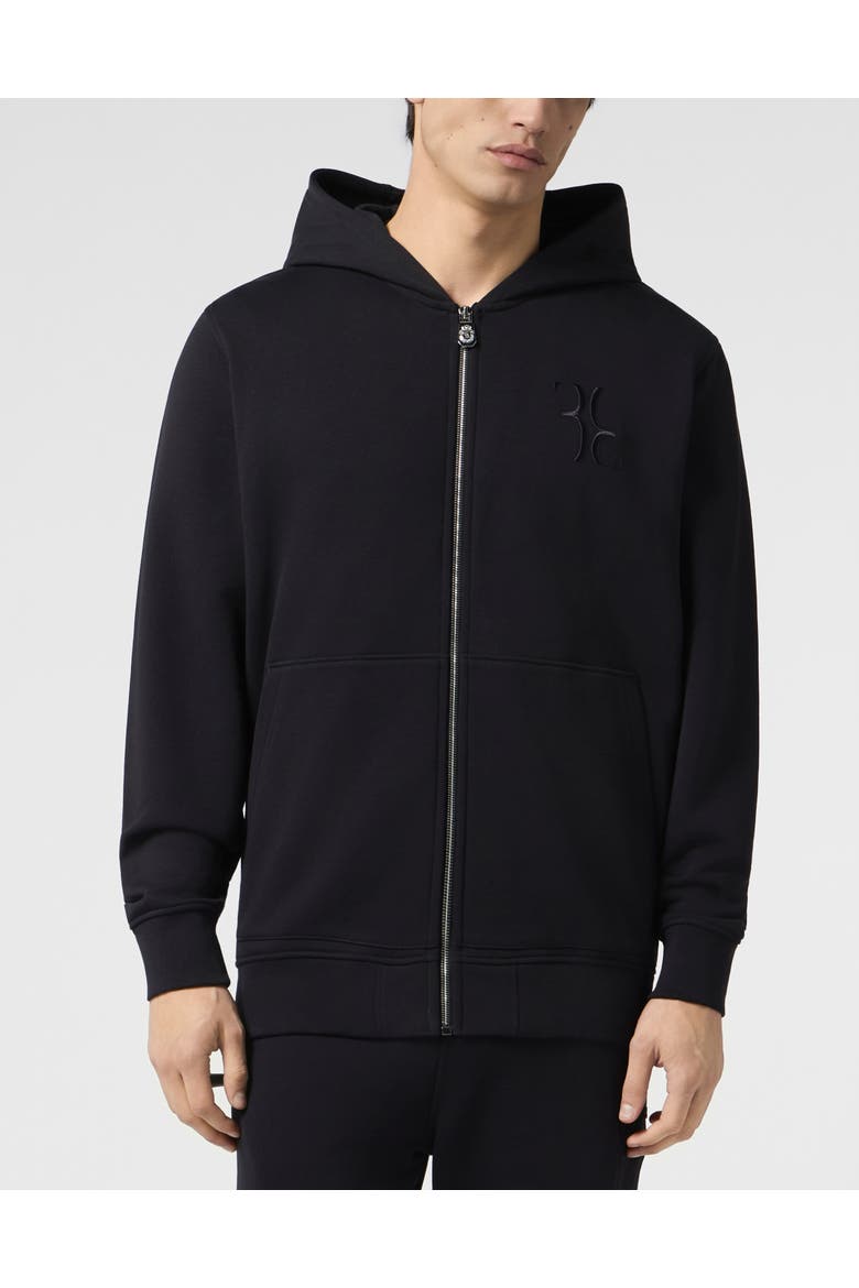 Zip Hoodie Baroque Men, Main, color, black