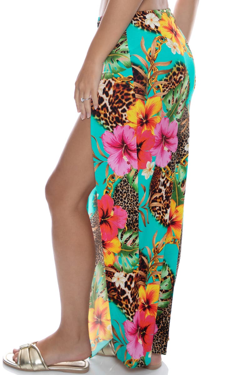 Luli Fama Chain Skirt, Alternate, color, Floral