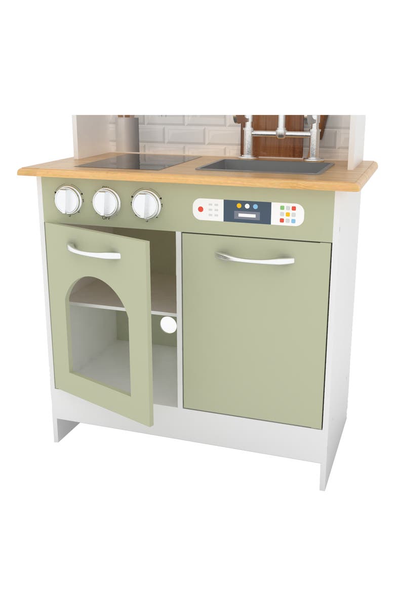 Teamson Kids Little Chef Play Kitchen, Alternate, color, Olive Green